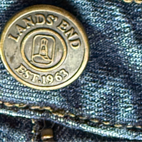 Lands’ End Original Fit Modern Waist Boot Leg Denim Jeans size 10 - Picture 6 of 12